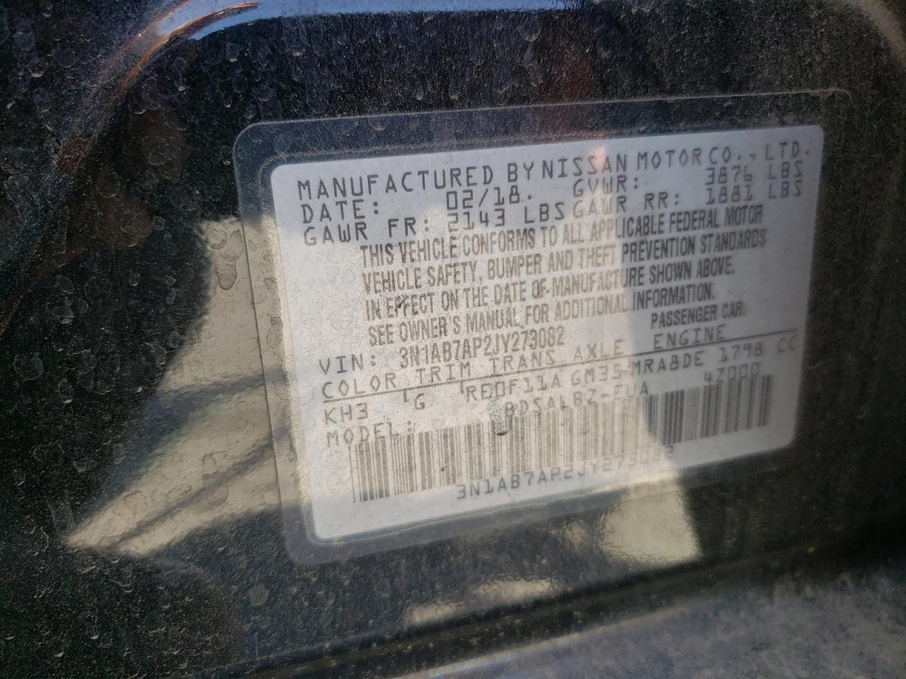 2018 NISSAN SENTRA