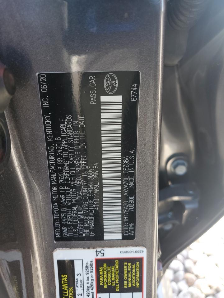 2020 TOYOTA CAMRY