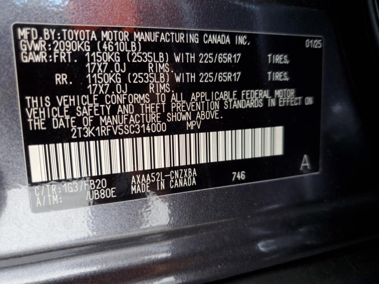2025 TOYOTA RAV4