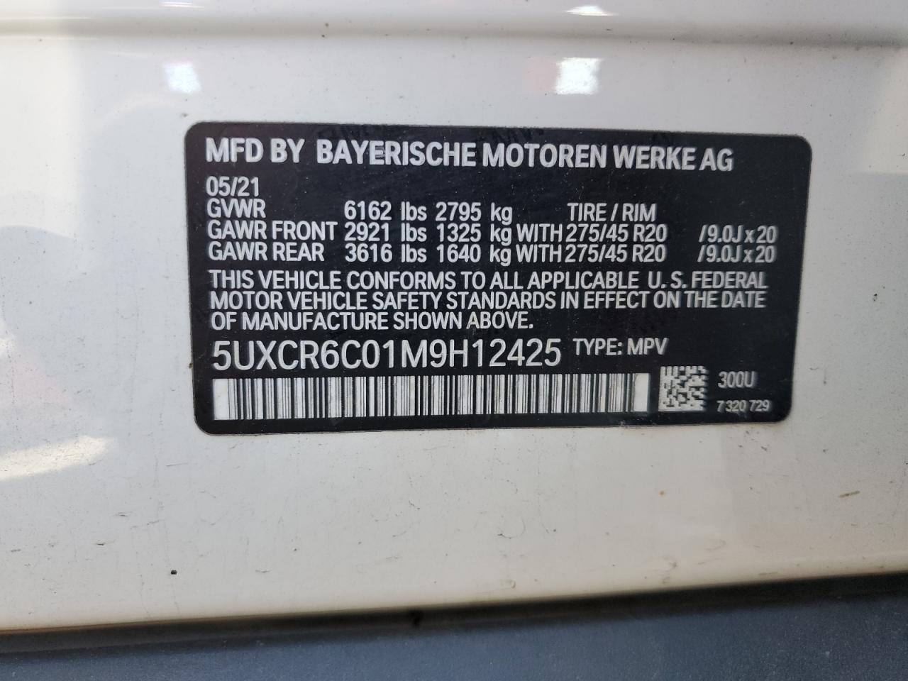 2021 BMW X5