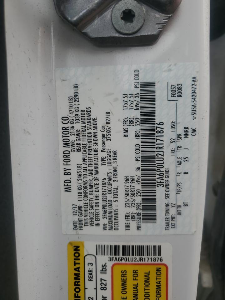 2018 FORD FUSION