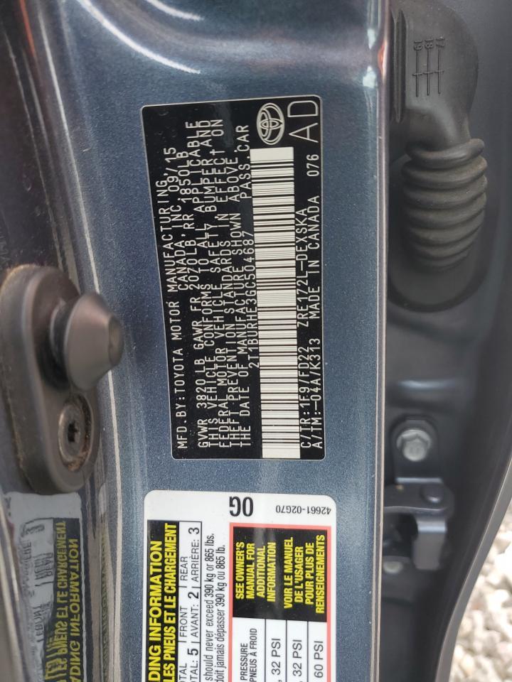 2016 TOYOTA COROLLA