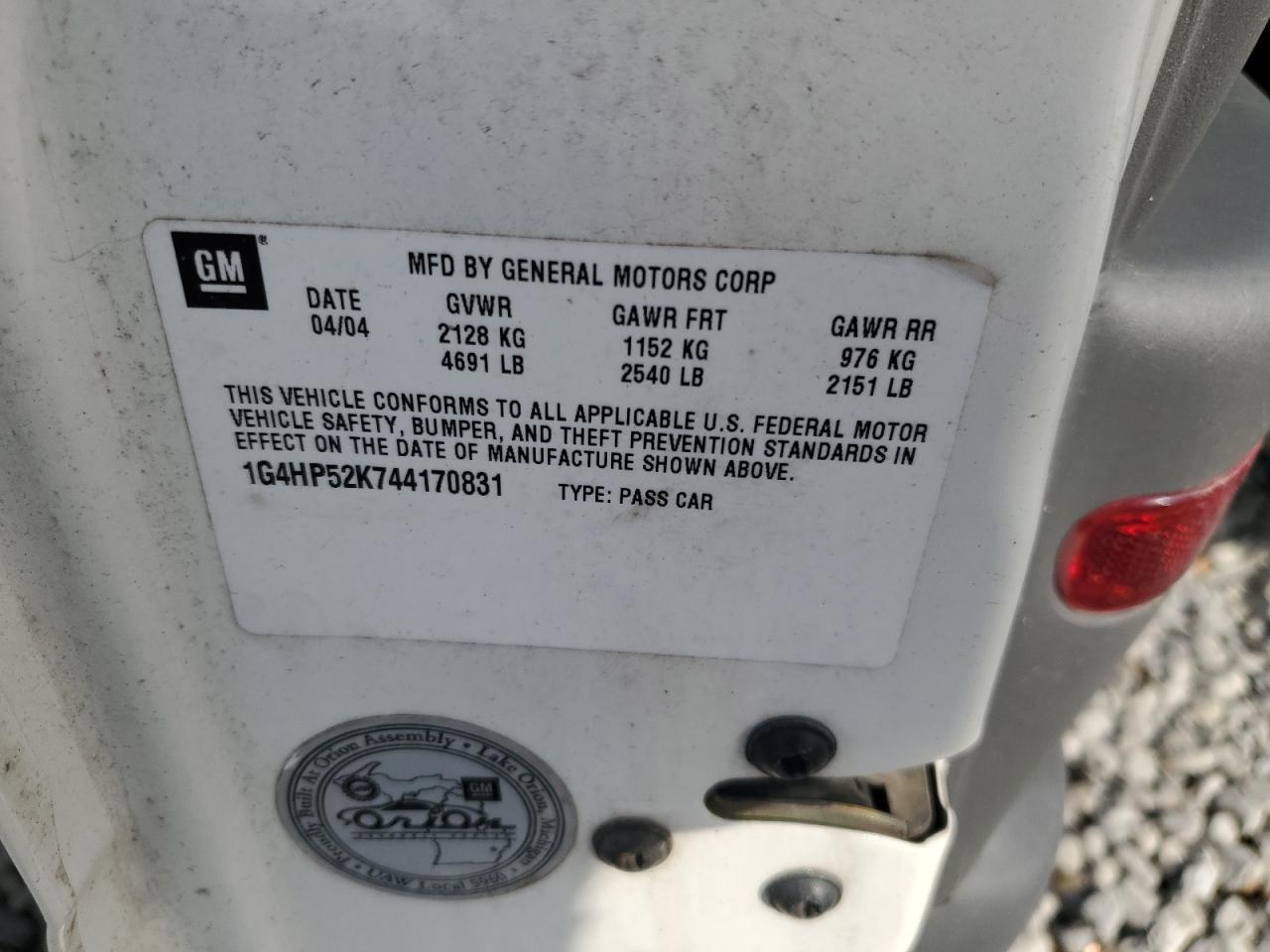 2004 BUICK Lesabre