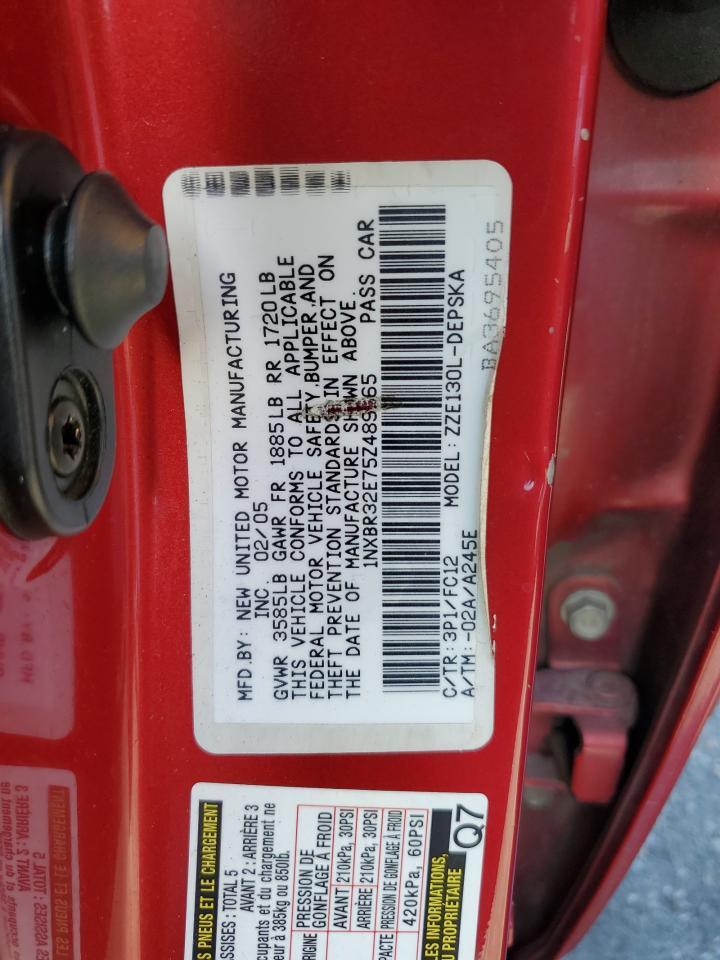 2005 TOYOTA COROLLA