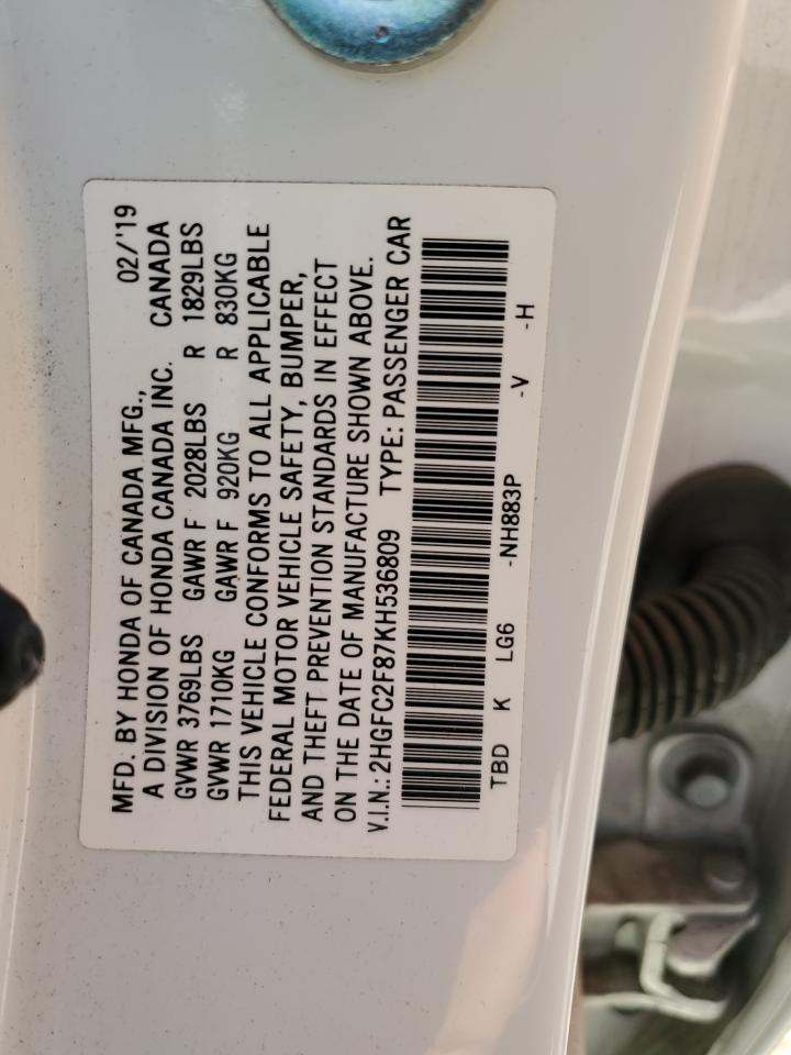 2019 HONDA CIVIC