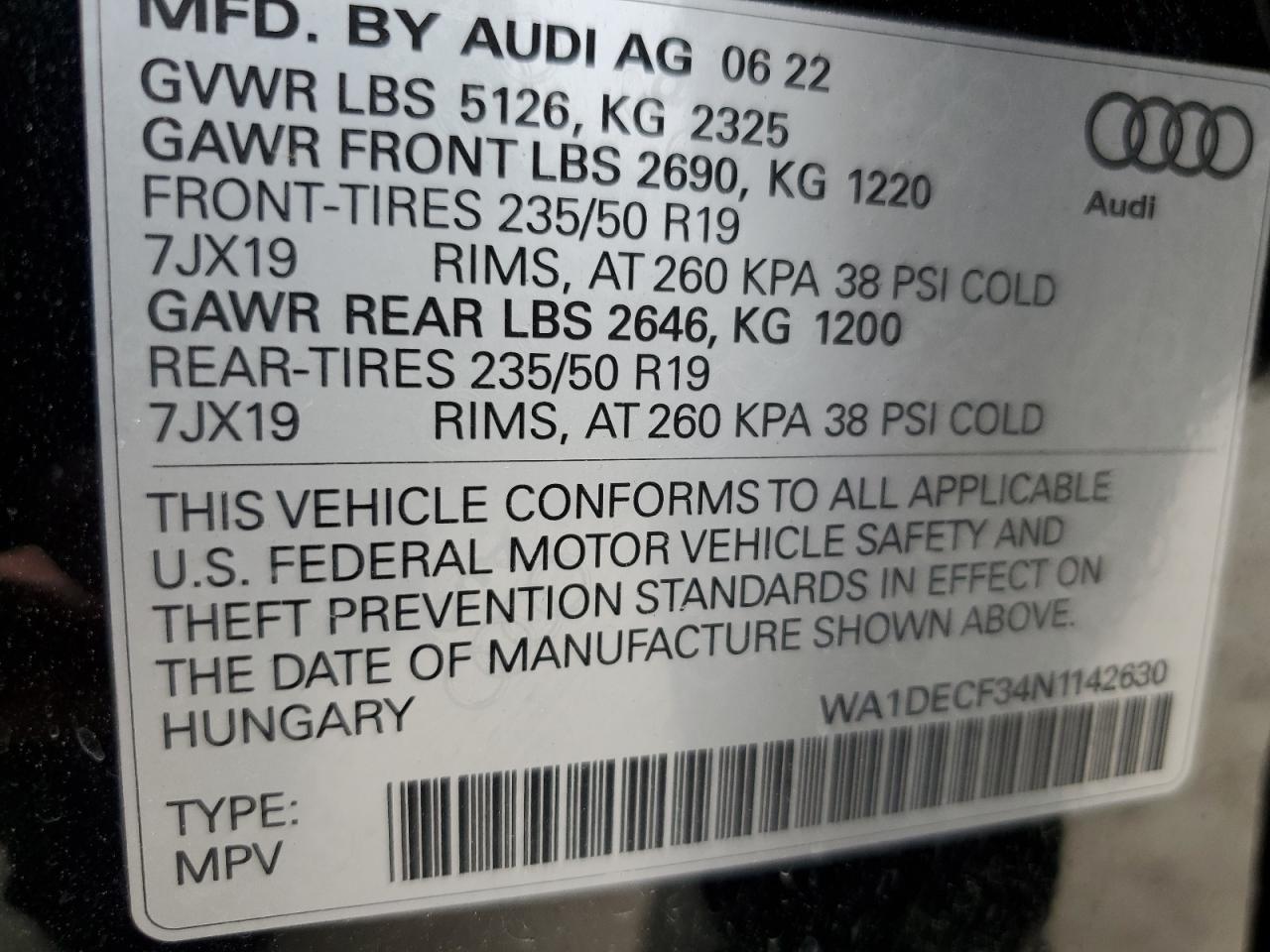 2022 AUDI Q3