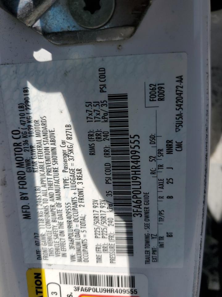 2017 FORD FUSION