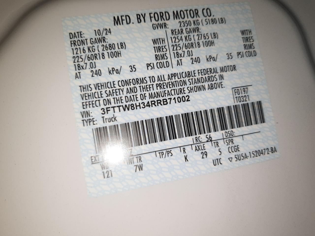 2024 FORD Maverick