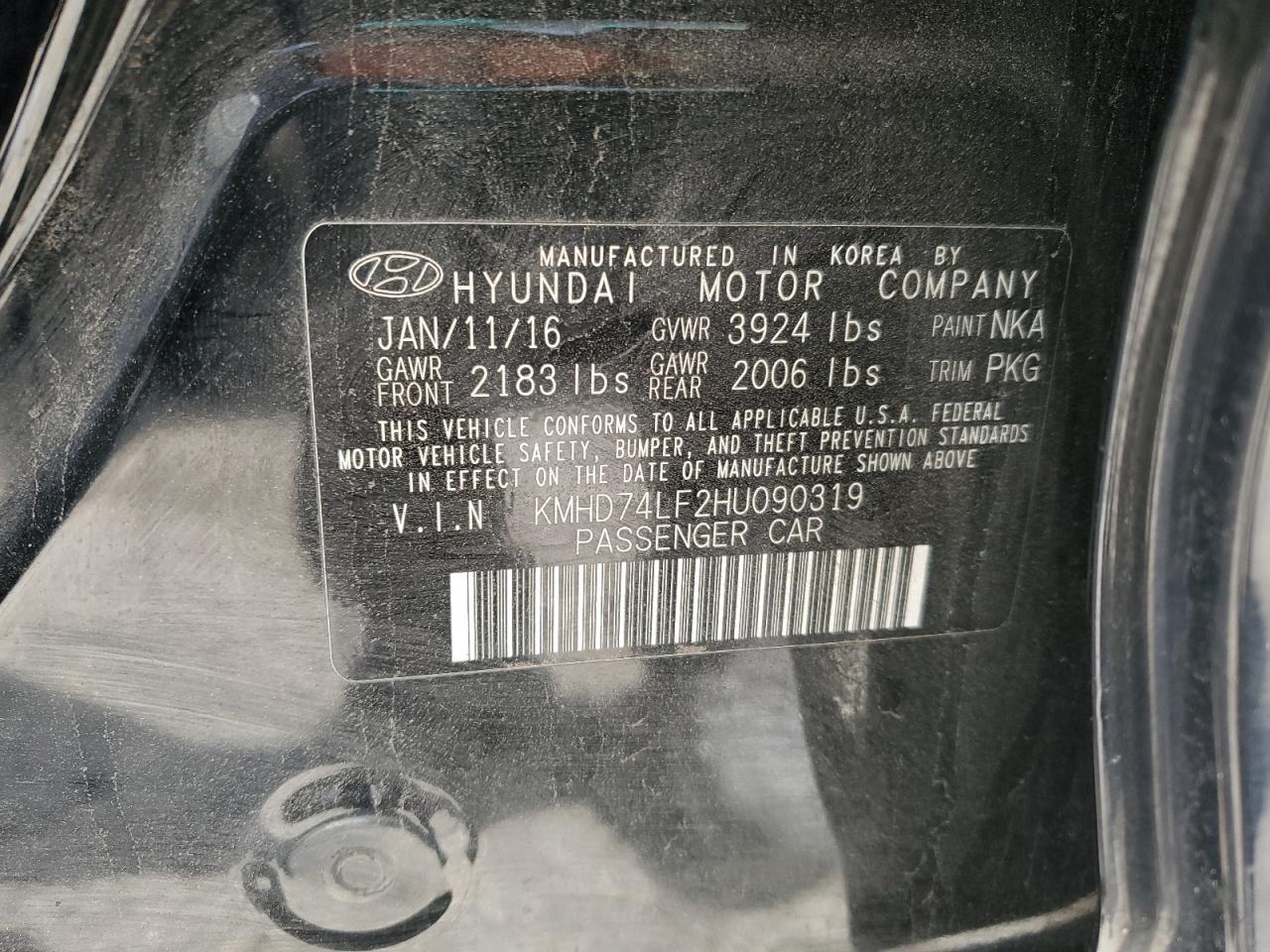 2017 HYUNDAI ELANTRA