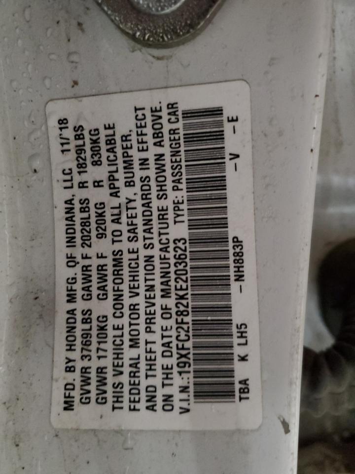 2019 HONDA CIVIC
