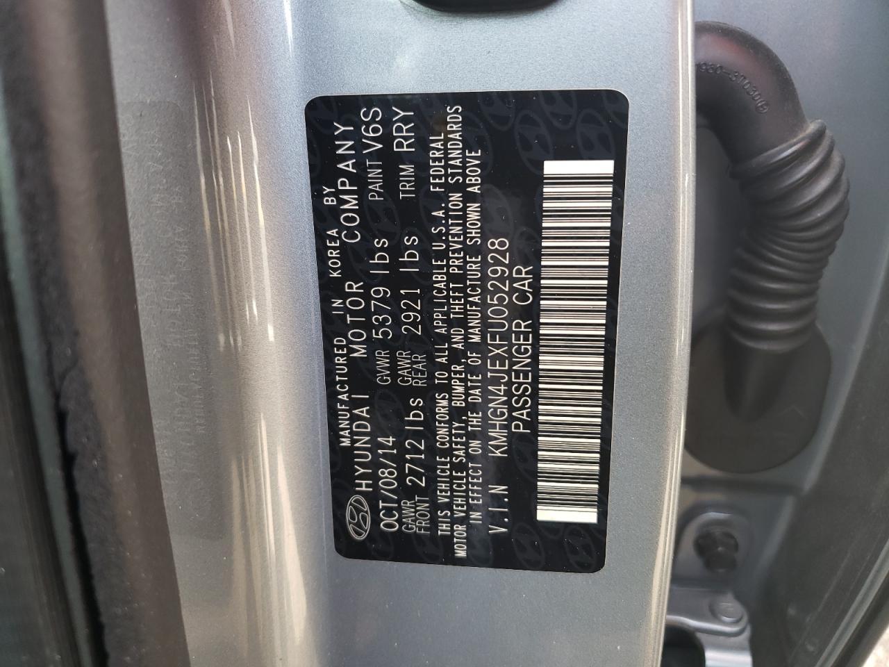 2015 HYUNDAI GENESIS
