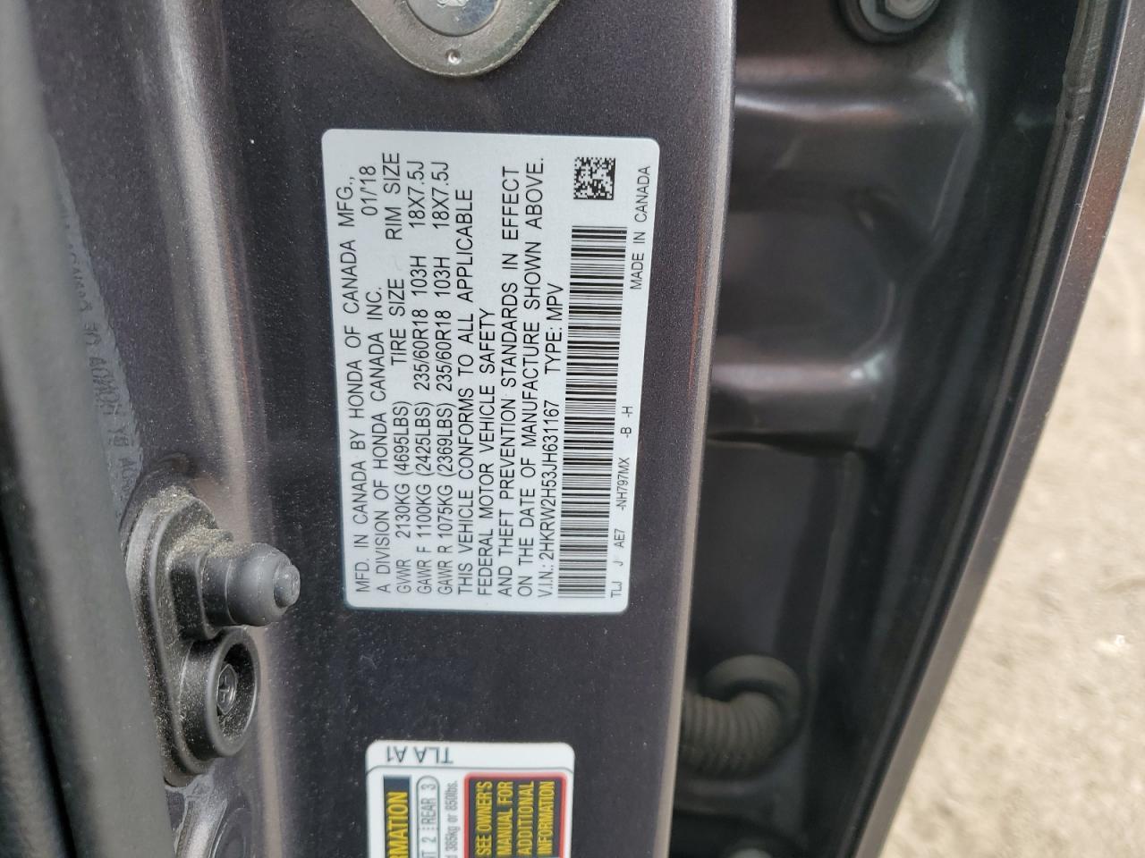 2018 HONDA CR-V