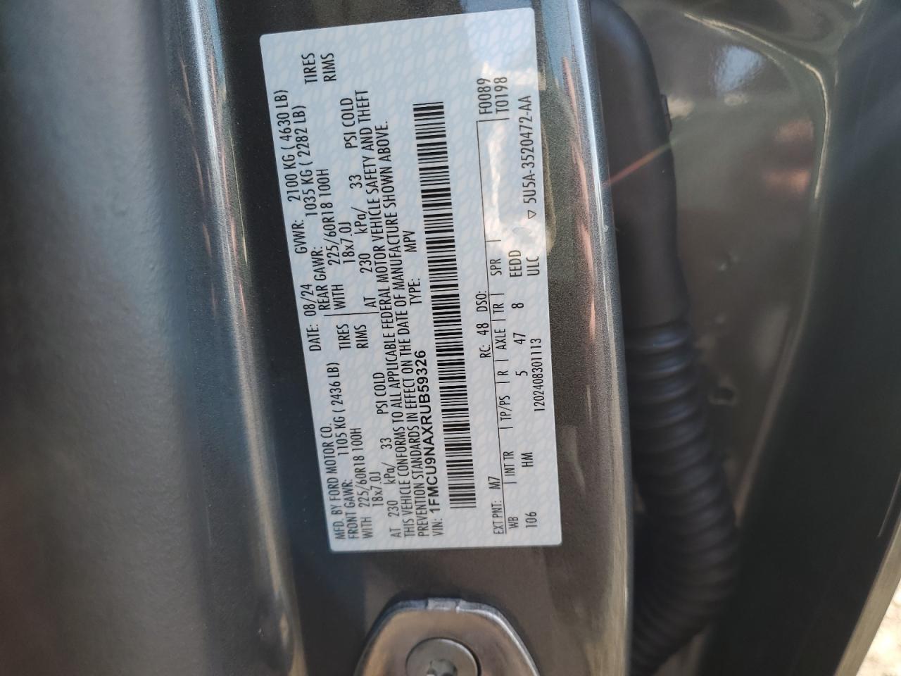 2024 FORD ESCAPE