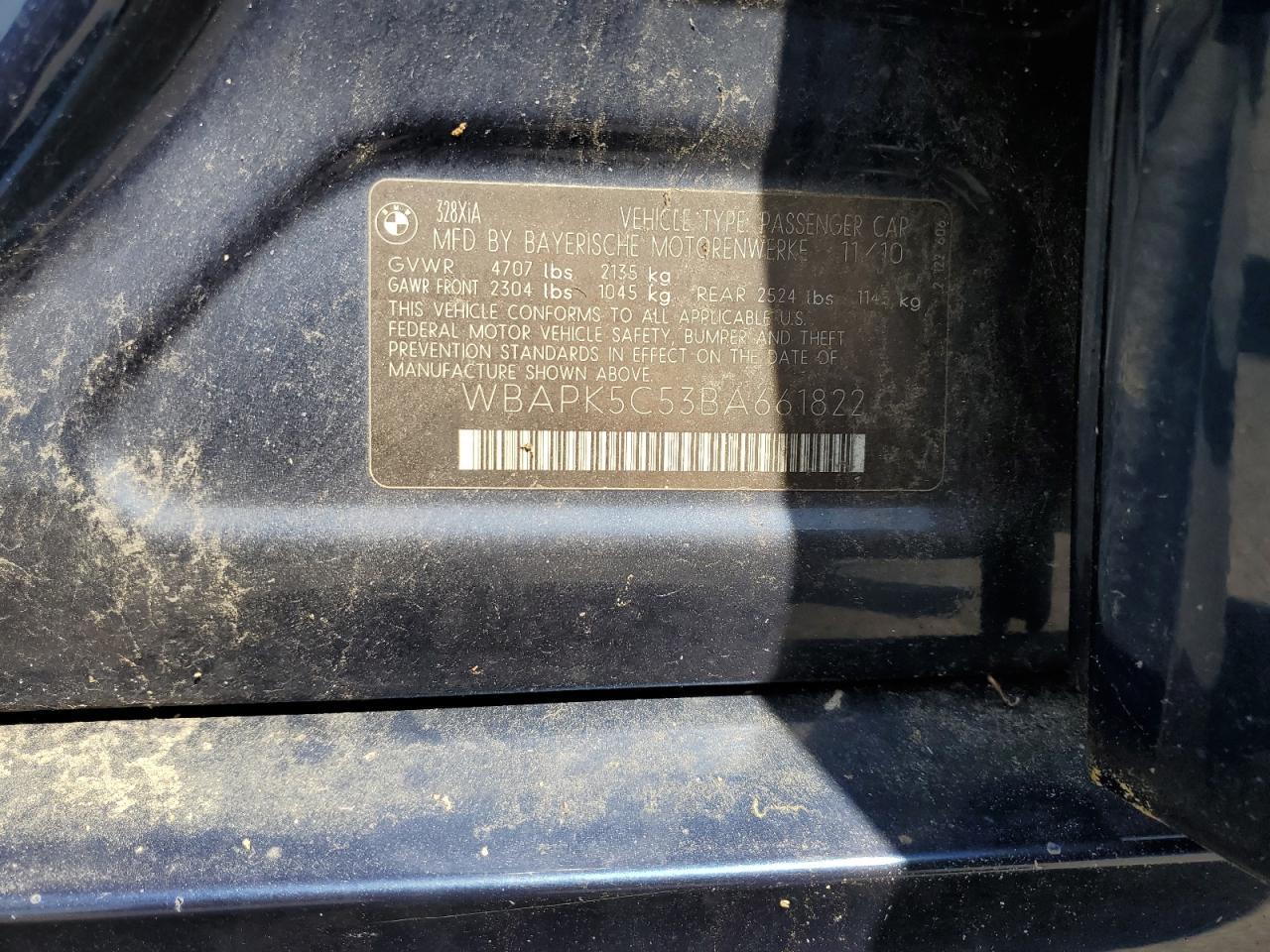 2011 BMW 3 SERIES