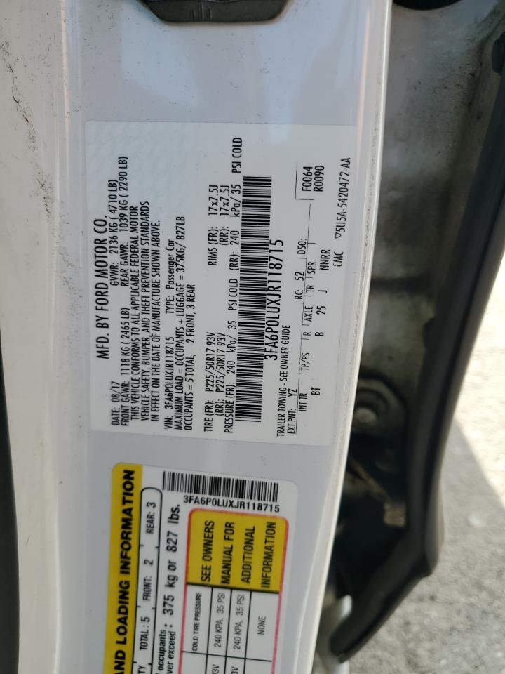 2018 FORD FUSION