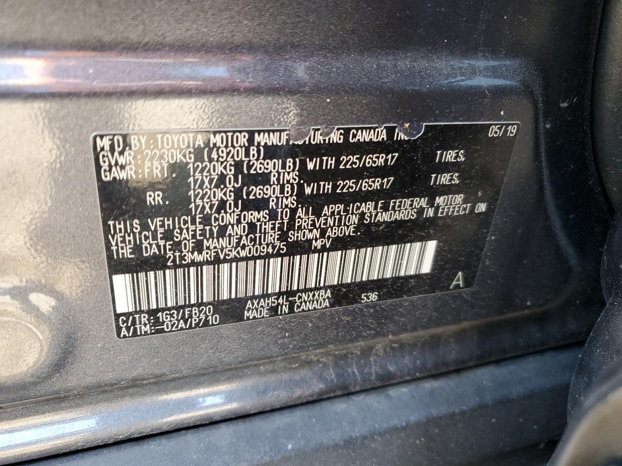 2019 TOYOTA RAV4