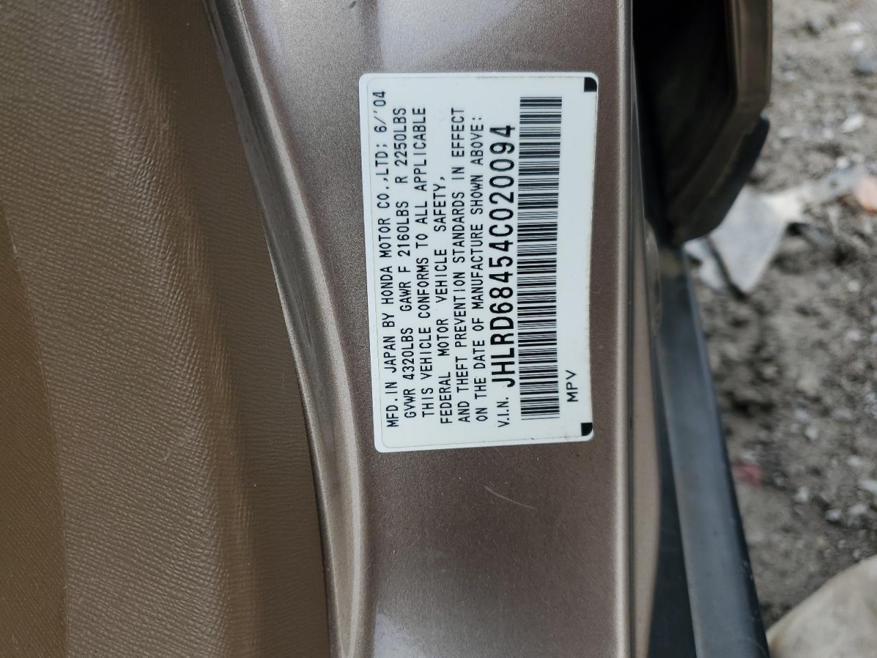 2004 HONDA CR-V