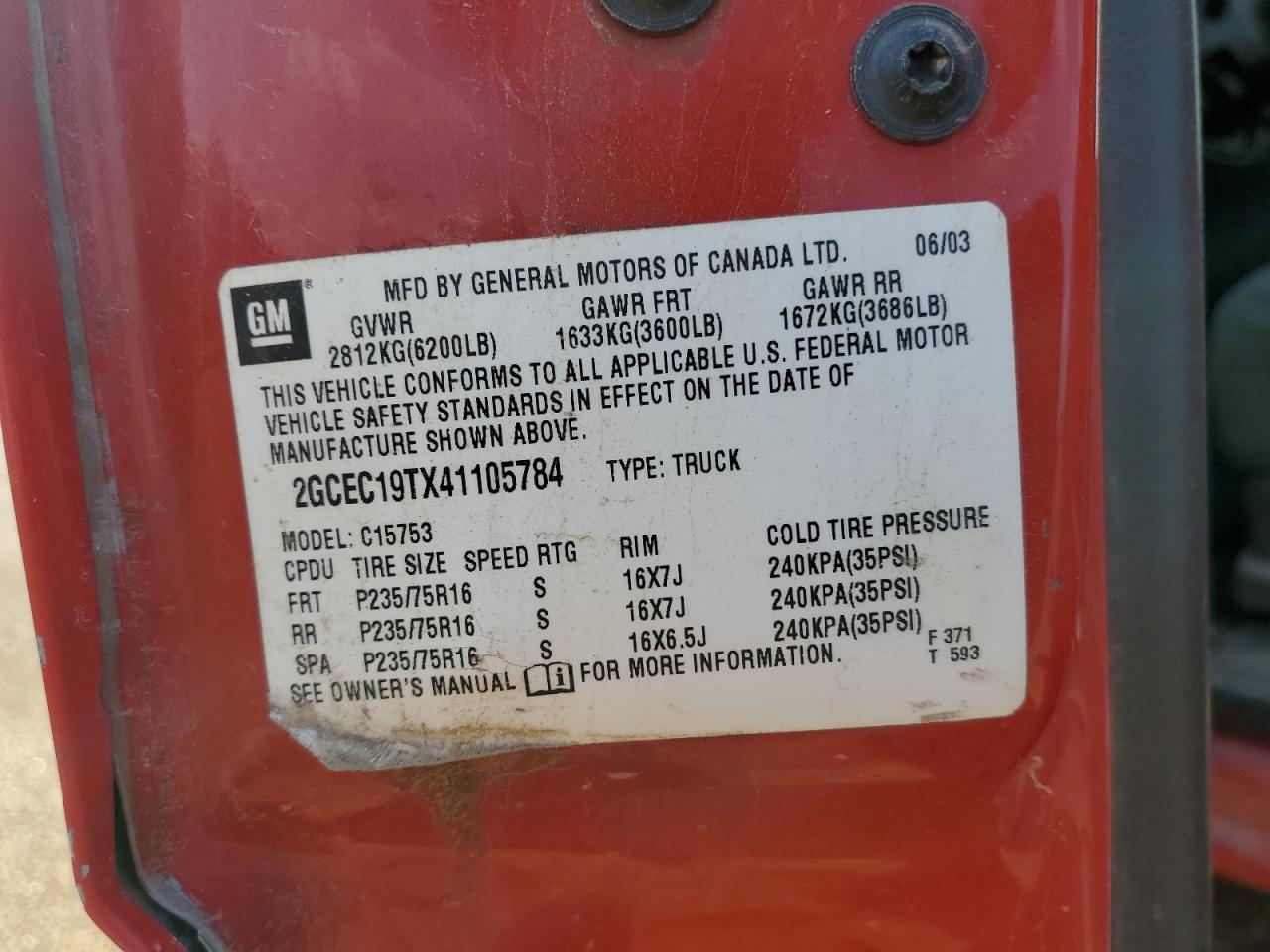2004 CHEVROLET Silverado