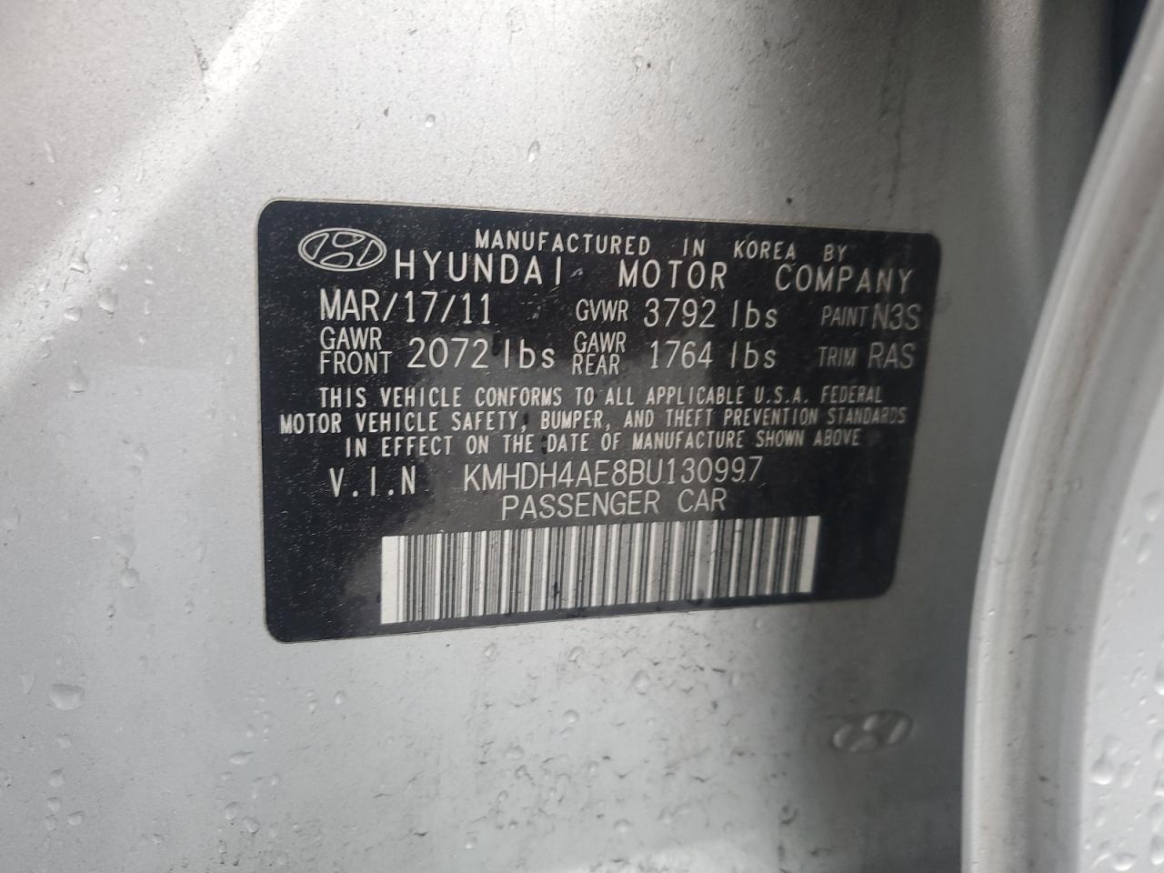 2011 HYUNDAI ELANTRA