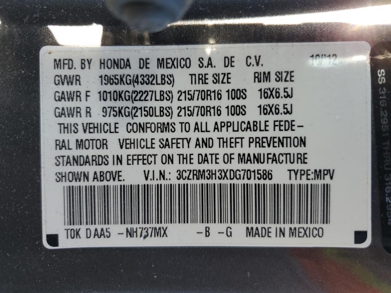 2013 HONDA CR-V