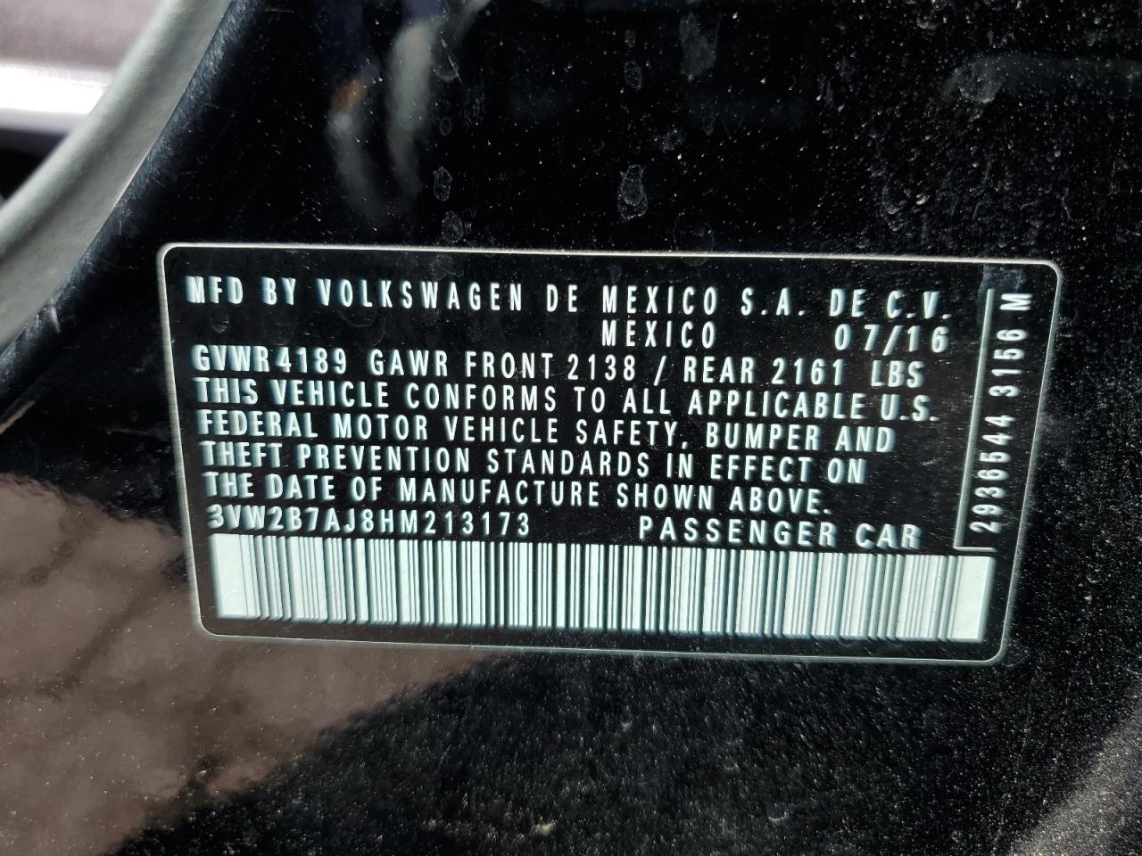 2017 VOLKSWAGEN JETTA