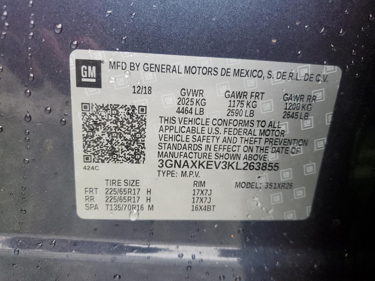 2019 CHEVROLET EQUINOX
