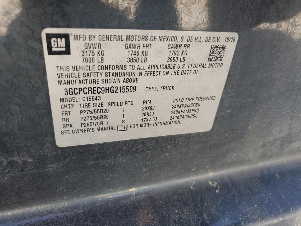 2017 CHEVROLET Silverado