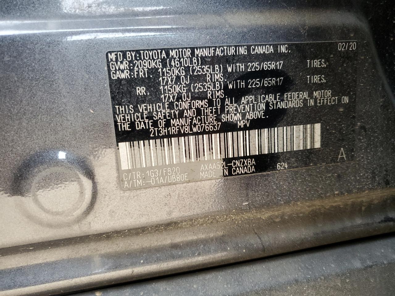 2020 TOYOTA RAV4