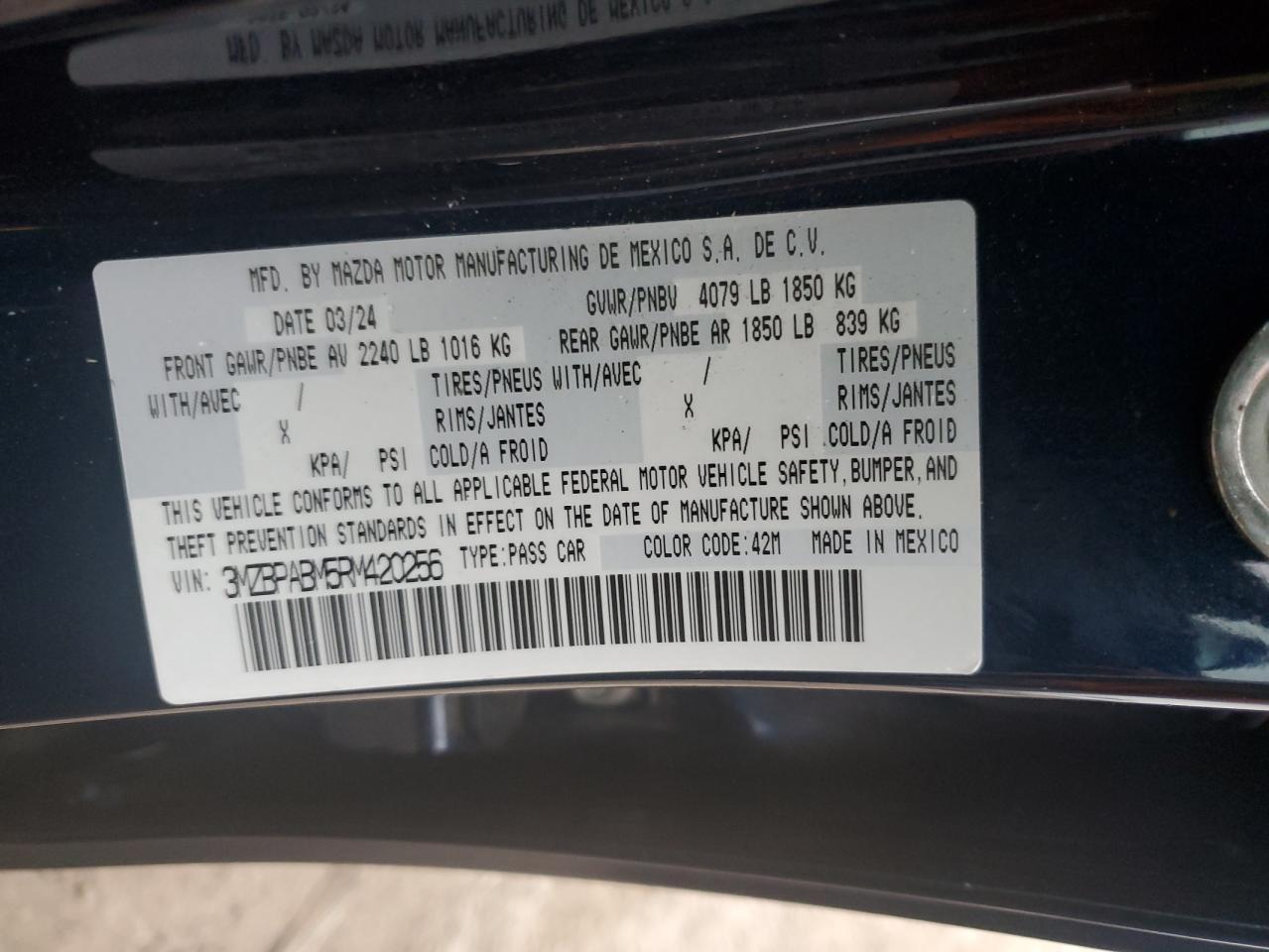 2024 MAZDA 3