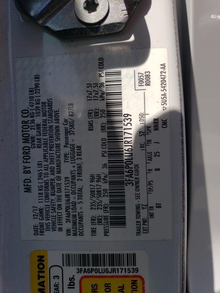 2018 FORD FUSION