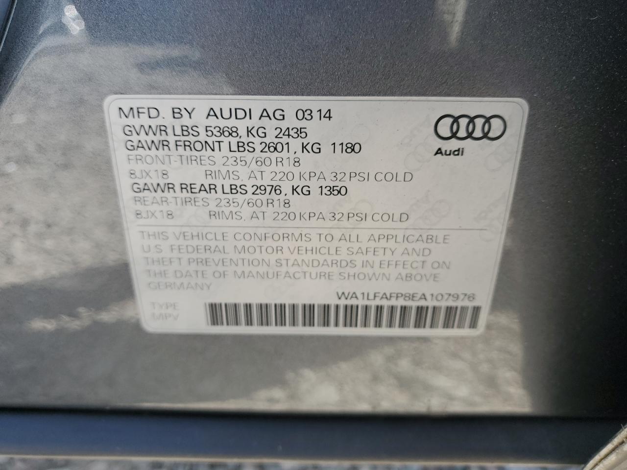 2014 AUDI Q5