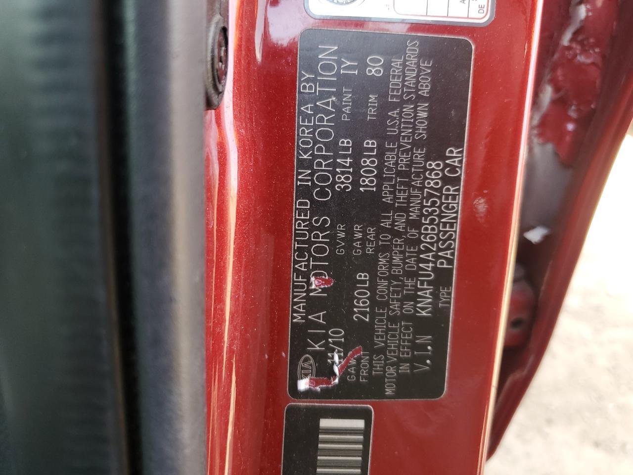 2011 KIA FORTE