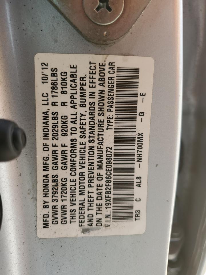 2012 HONDA CIVIC