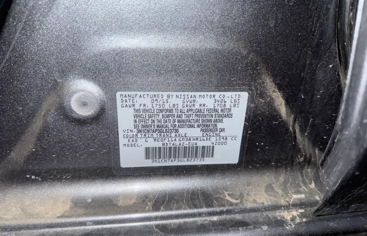 2016 NISSAN VERSA