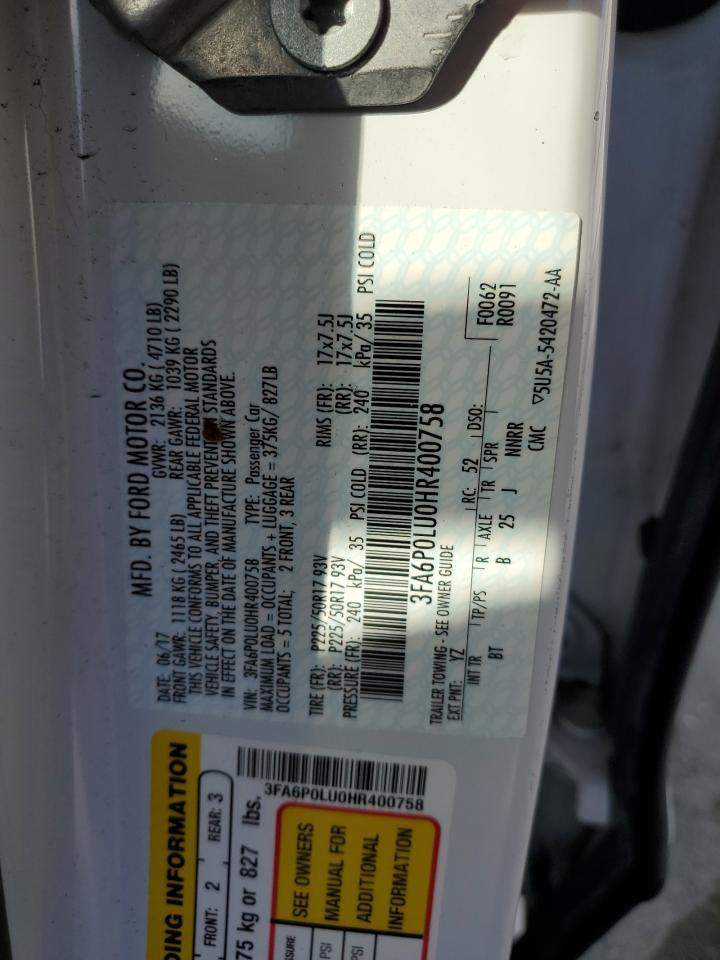 2017 FORD FUSION