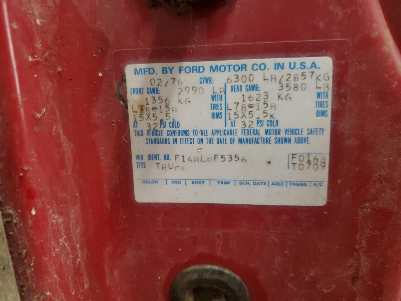 1978 FORD F-150