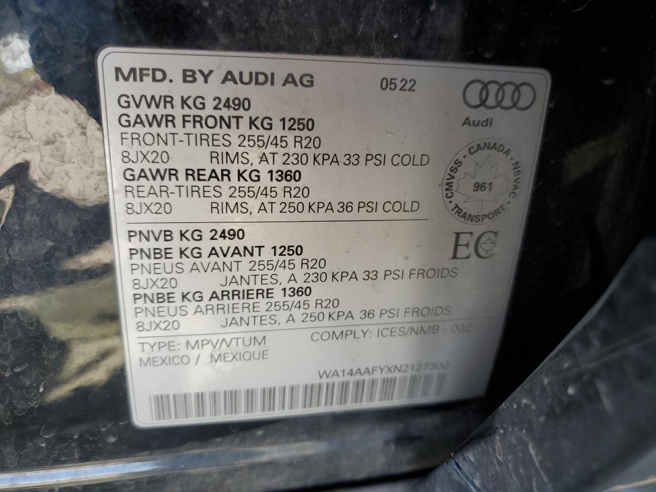 2022 AUDI Q5