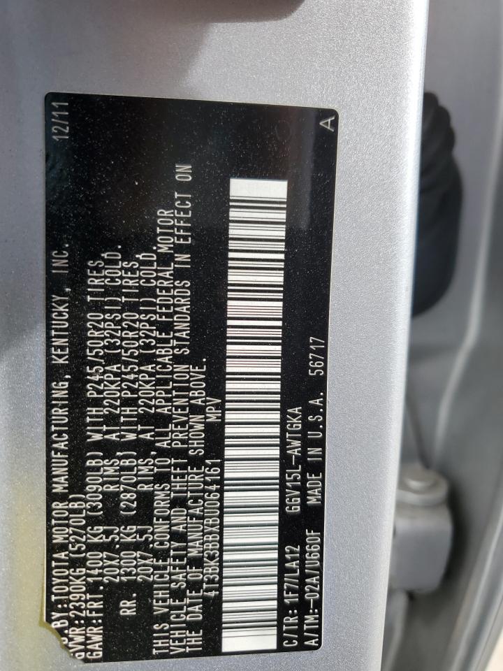 2011 TOYOTA VENZA