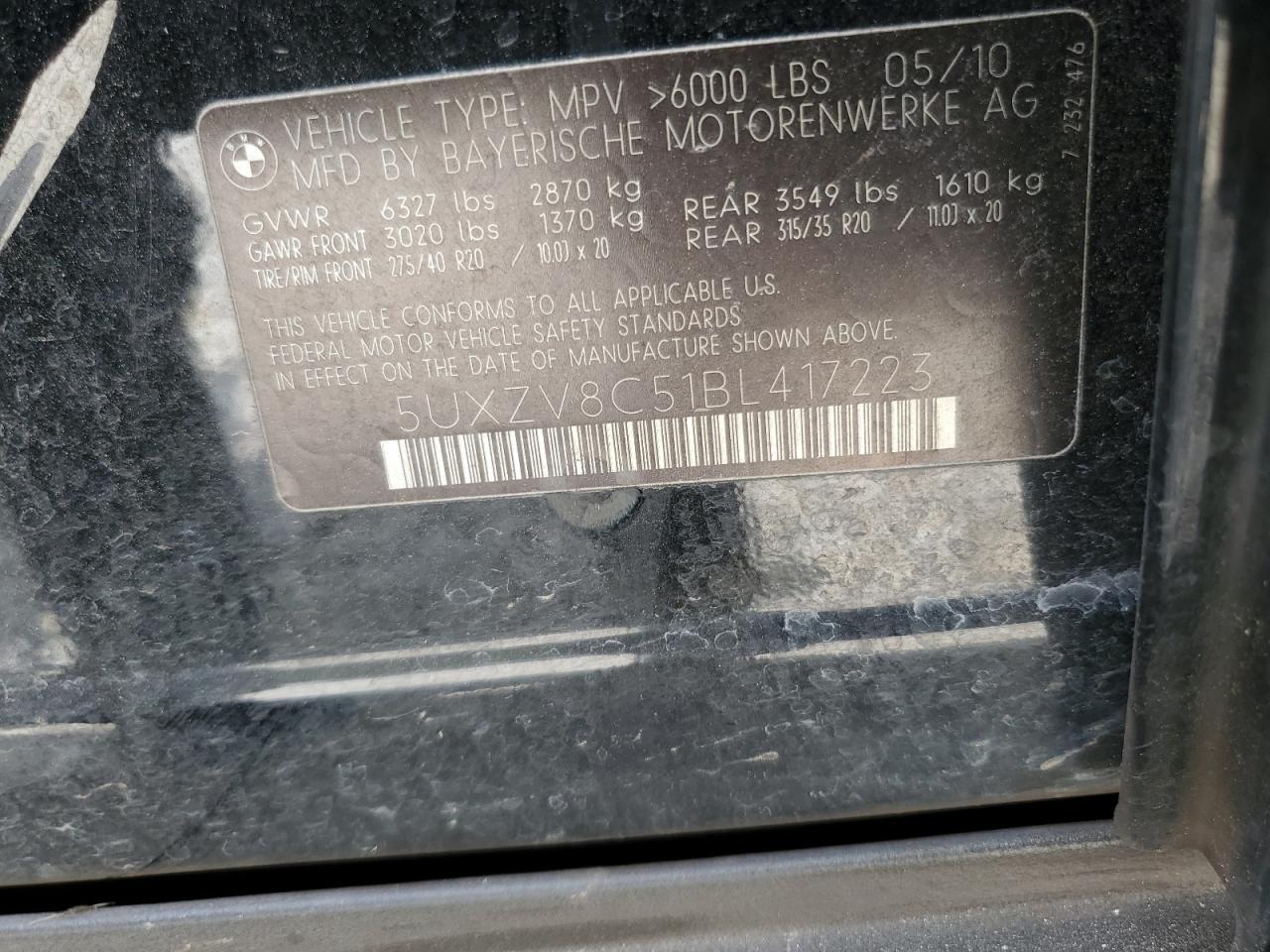 2011 BMW X5