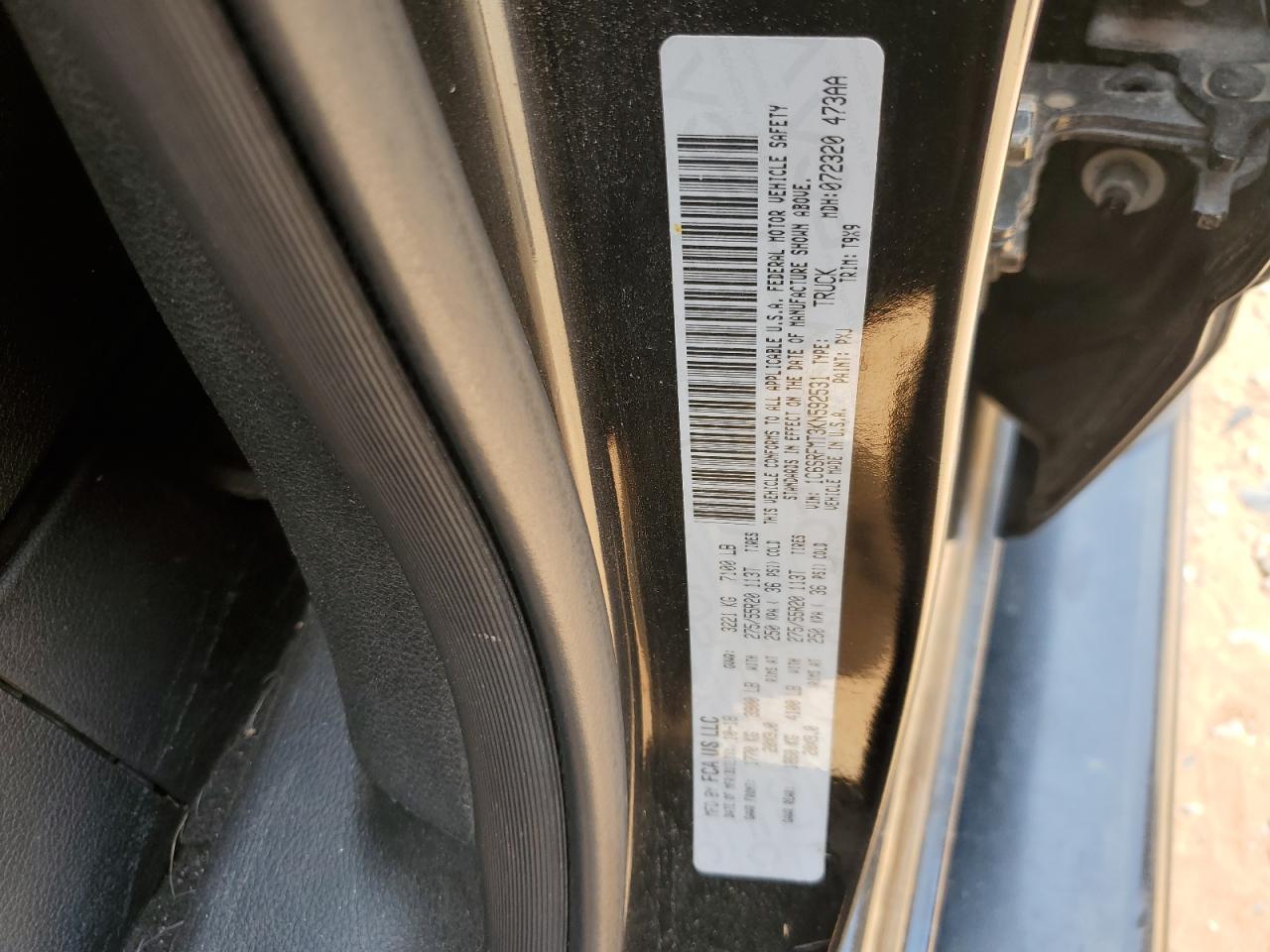 2019 RAM 1500