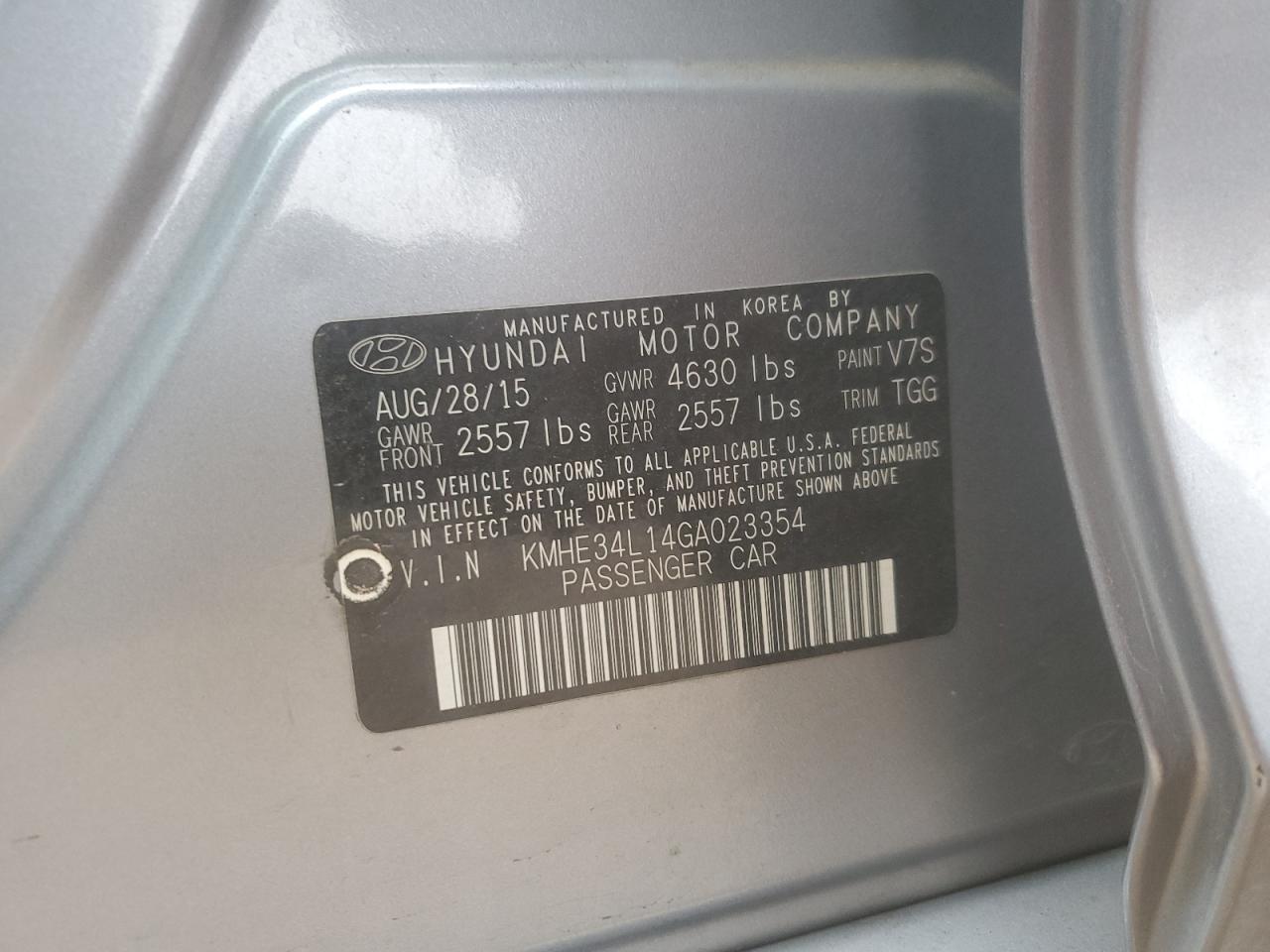 2016 HYUNDAI SONATA