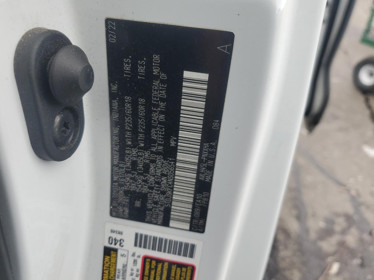 2022 TOYOTA SIENNA