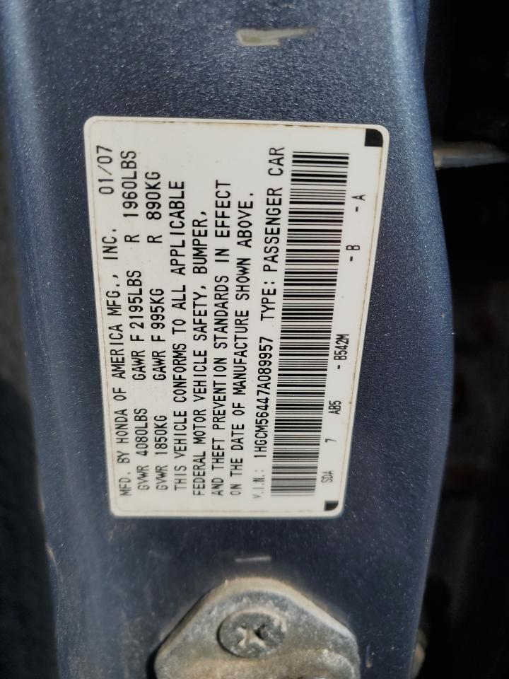 2007 HONDA ACCORD