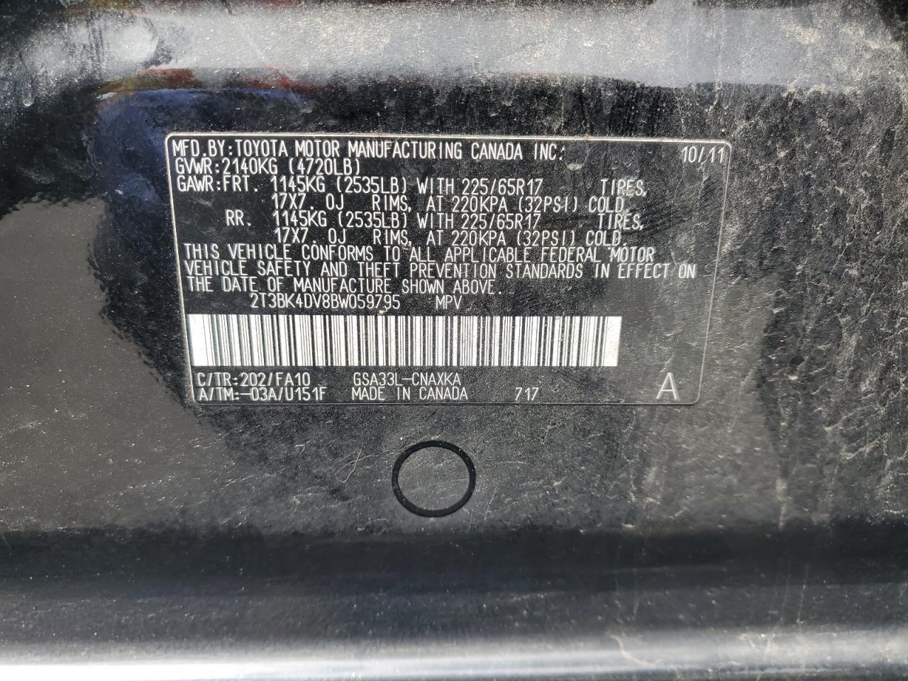 2011 TOYOTA RAV4