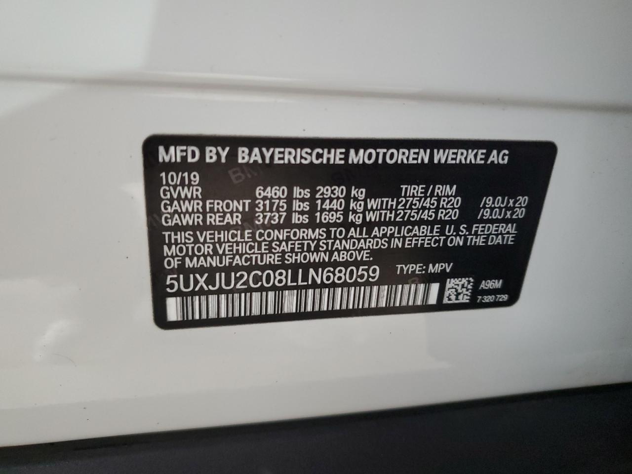 2020 BMW X5