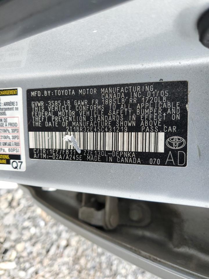 2005 TOYOTA COROLLA