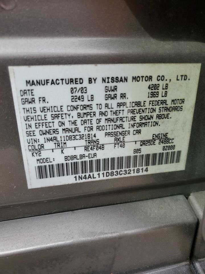 2003 NISSAN ALTIMA