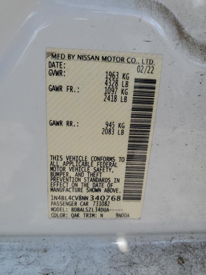 2022 NISSAN ALTIMA