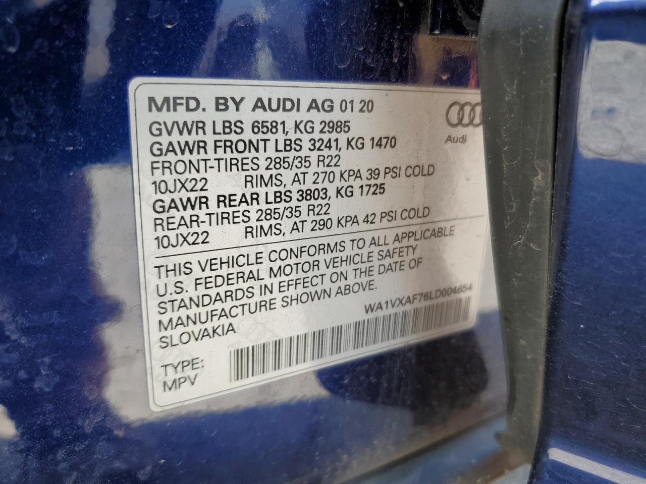 2020 AUDI Q7