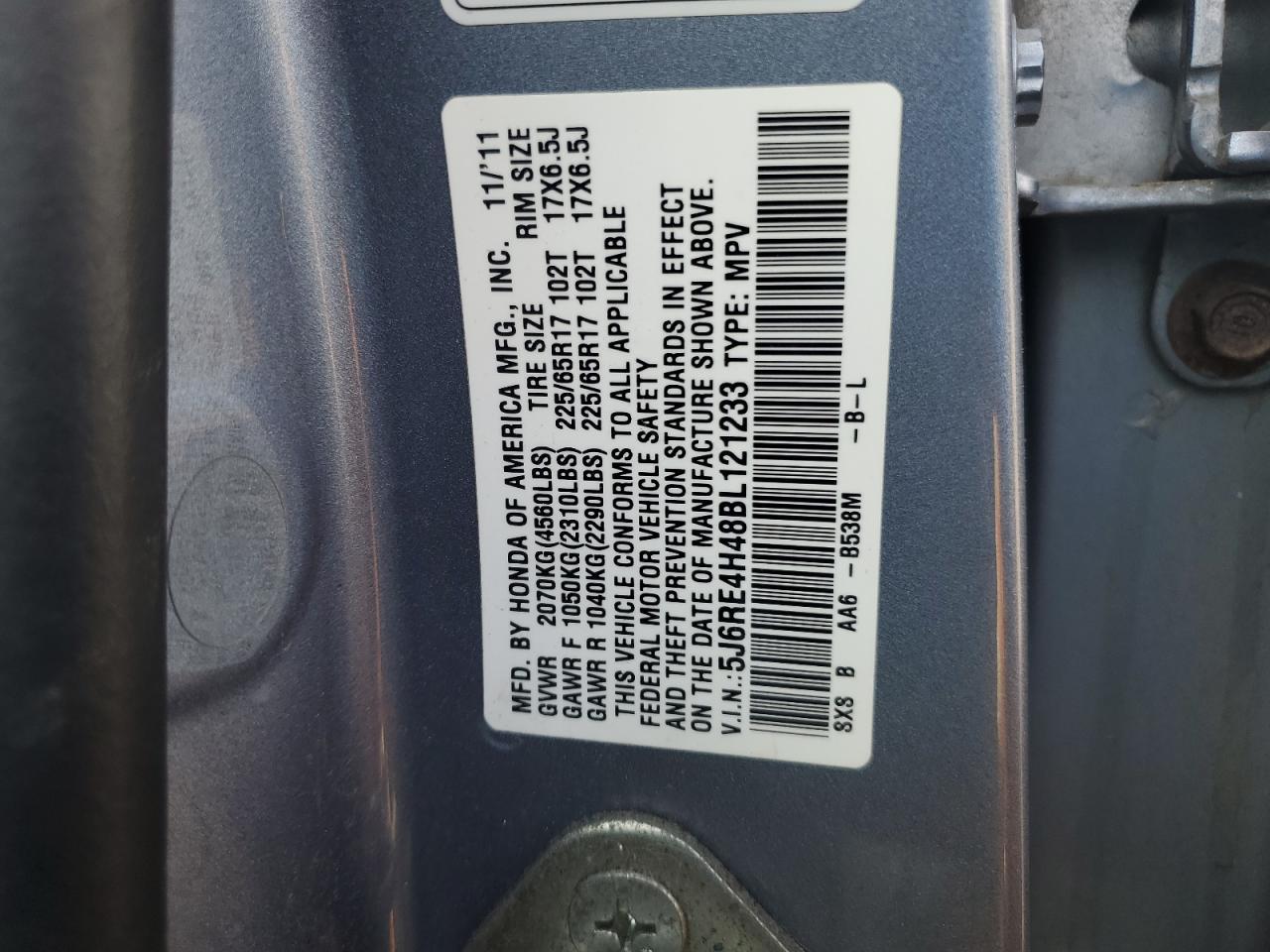 2011 HONDA CR-V